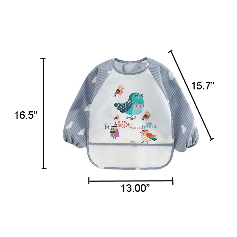 Bavoir à manches en polyester à couverture complète