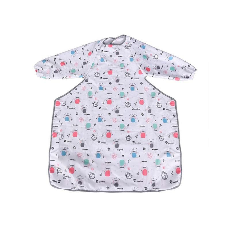 Bavoir blouse d'alimentation à manches extra longues