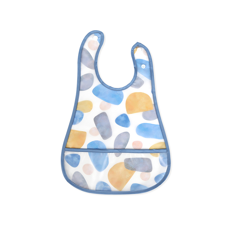Bavoir bébé coloré en TPU avec poche de verrouillage