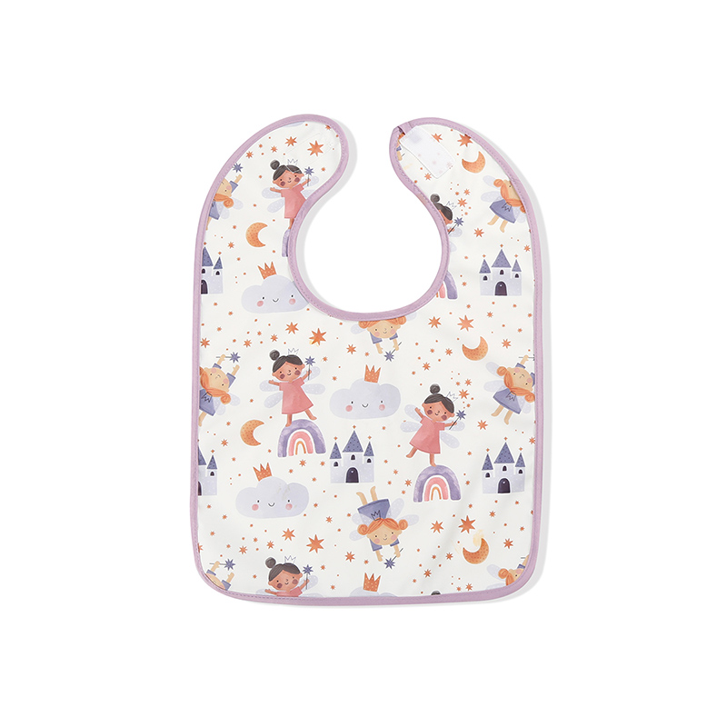 Bavoir bébé en PU imperméable à imprimé oiseau
