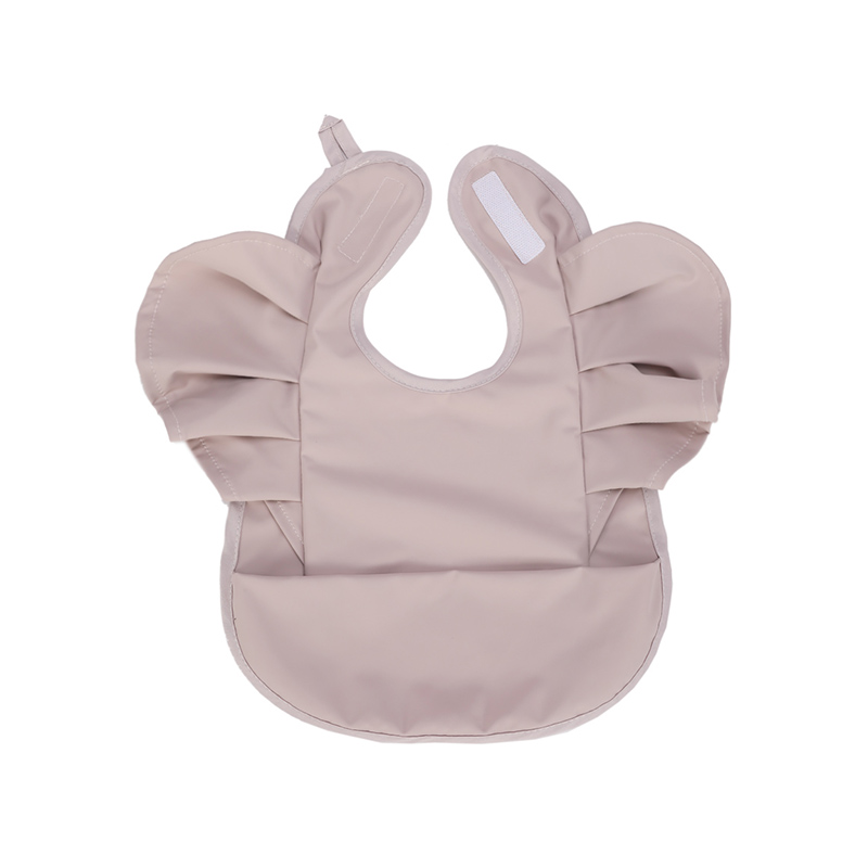 Bavoir bébé en PU de qualité supérieure avec motif à volants