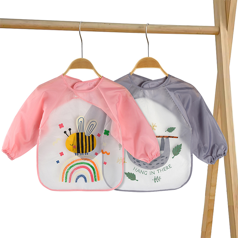 Bavoir blouse d'art imperméable à manches longues