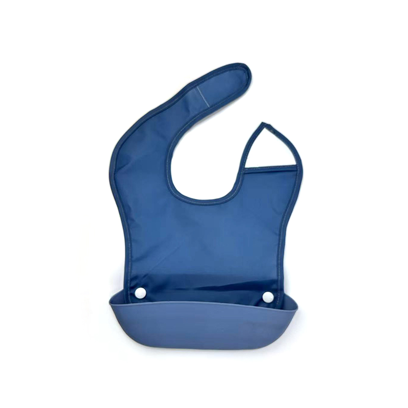 Bavoir imperméable à poche enroulable pour bébé