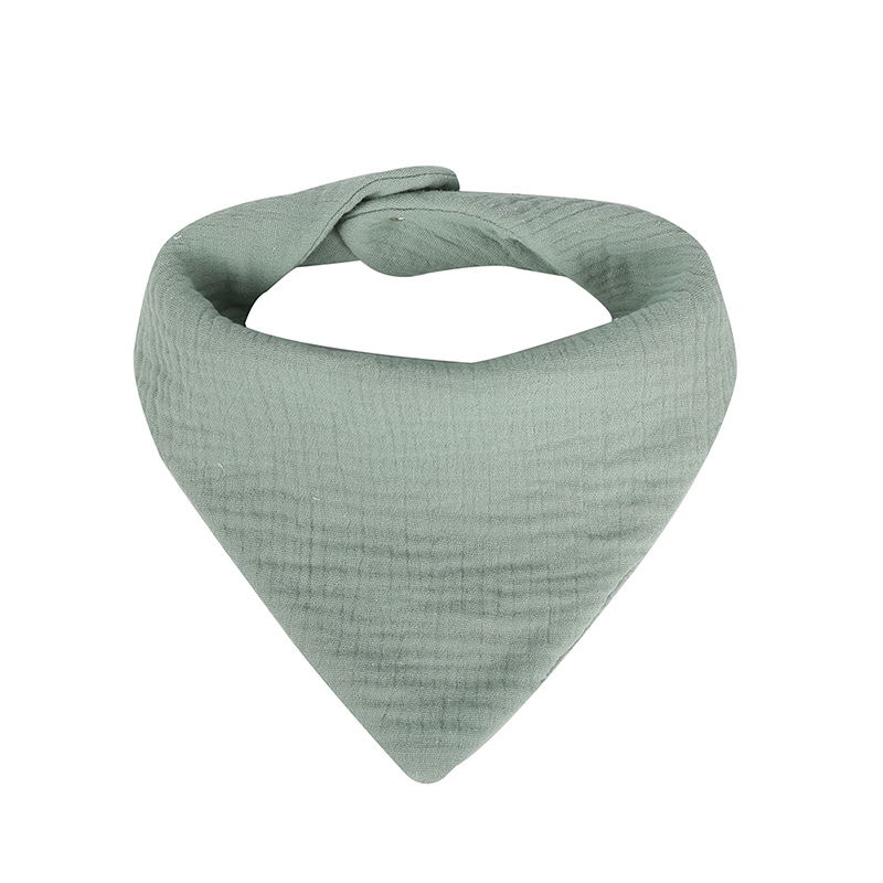 Bavoir en mousseline style bandana