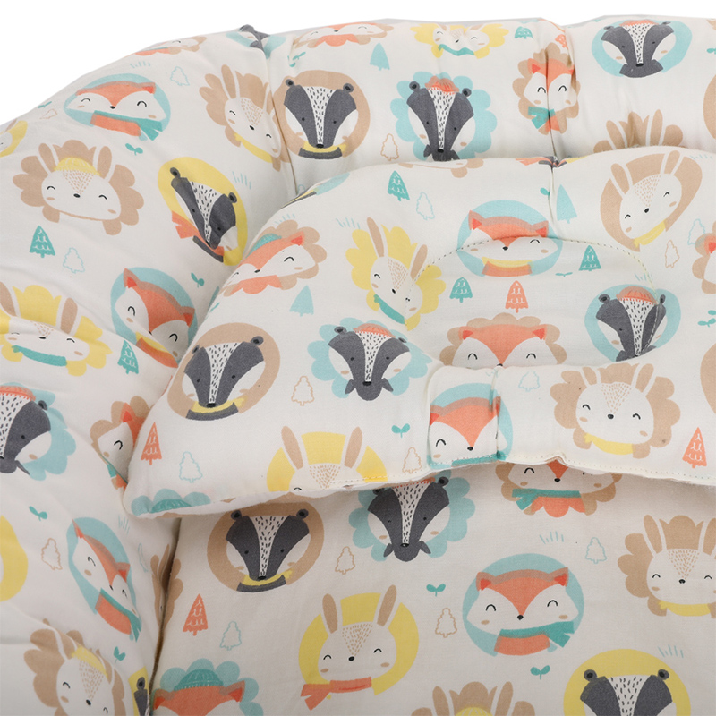 Lit nid bébé en coton compressible de style commercial