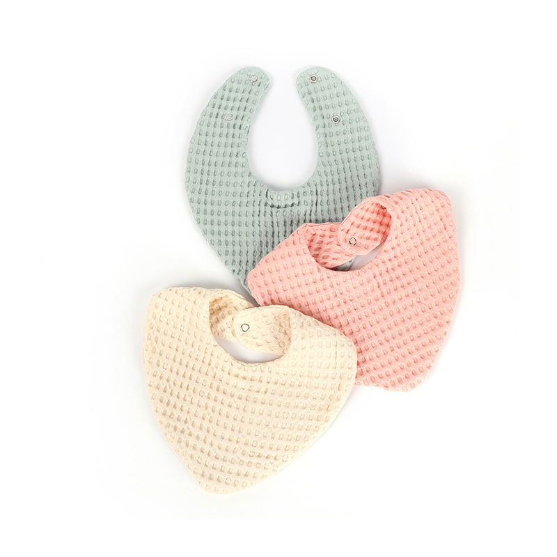 Bavoir d'alimentation en mousseline de qualité supérieure pour bébé