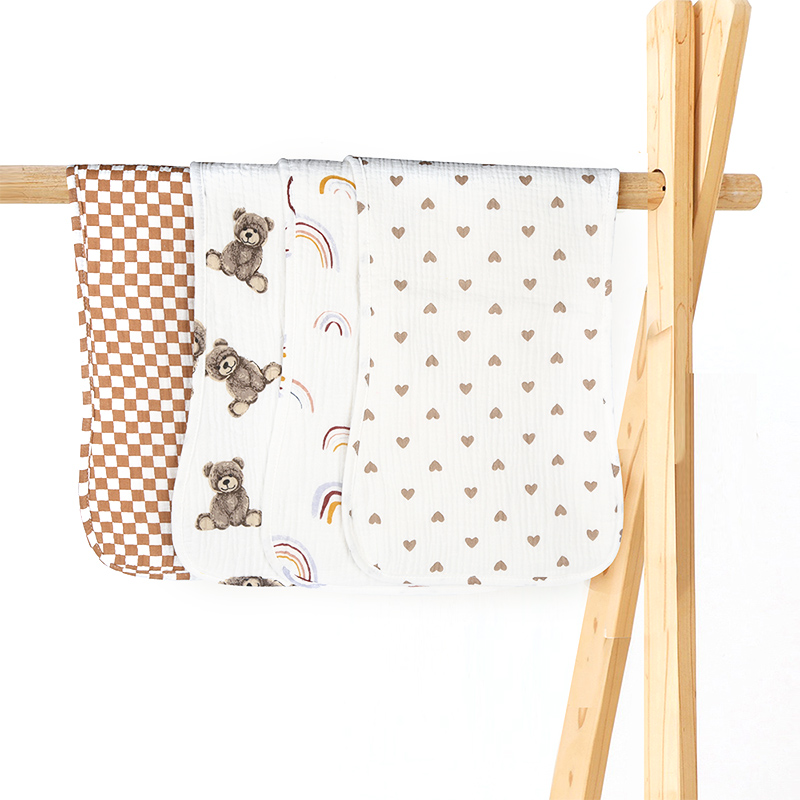 Ensemble de bavoirs en mousseline pour bébé