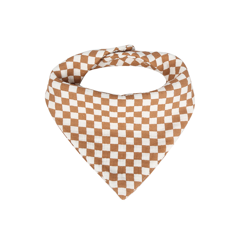 Bavoir en mousseline style bandana