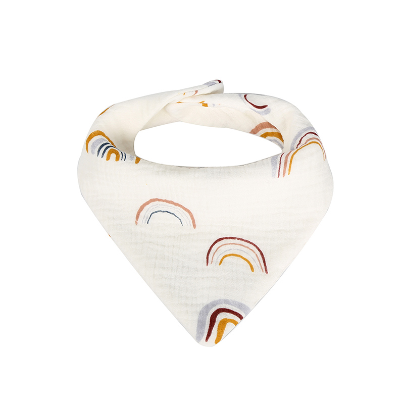 Bavoir en mousseline style bandana