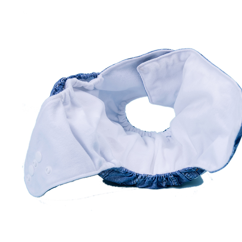 Couche en tissu de poche à imprimé denim