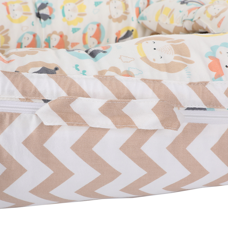 Lit nid bébé en coton compressible de style commercial