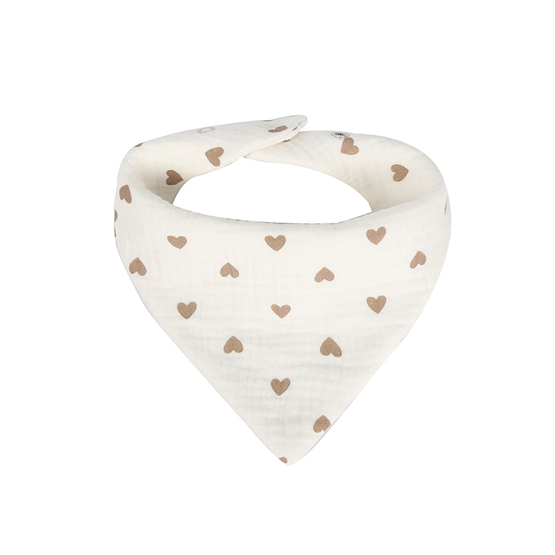 Bavoir en mousseline style bandana