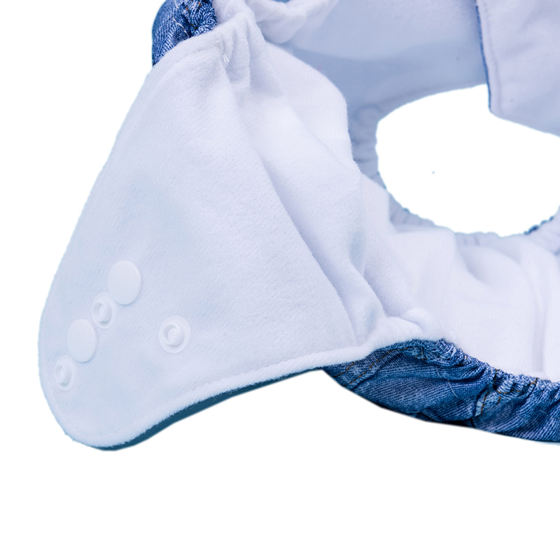 Couche en tissu de poche à imprimé denim