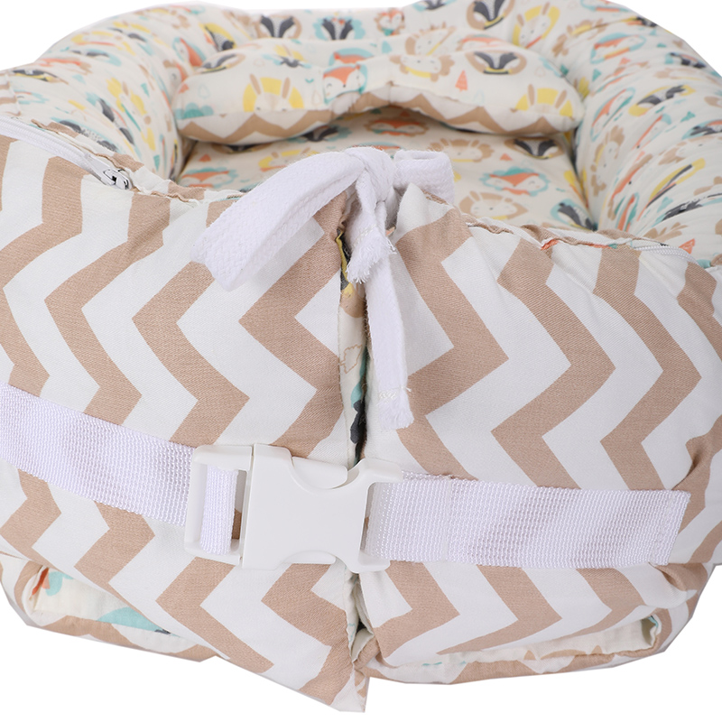 Lit nid bébé en coton compressible de style commercial