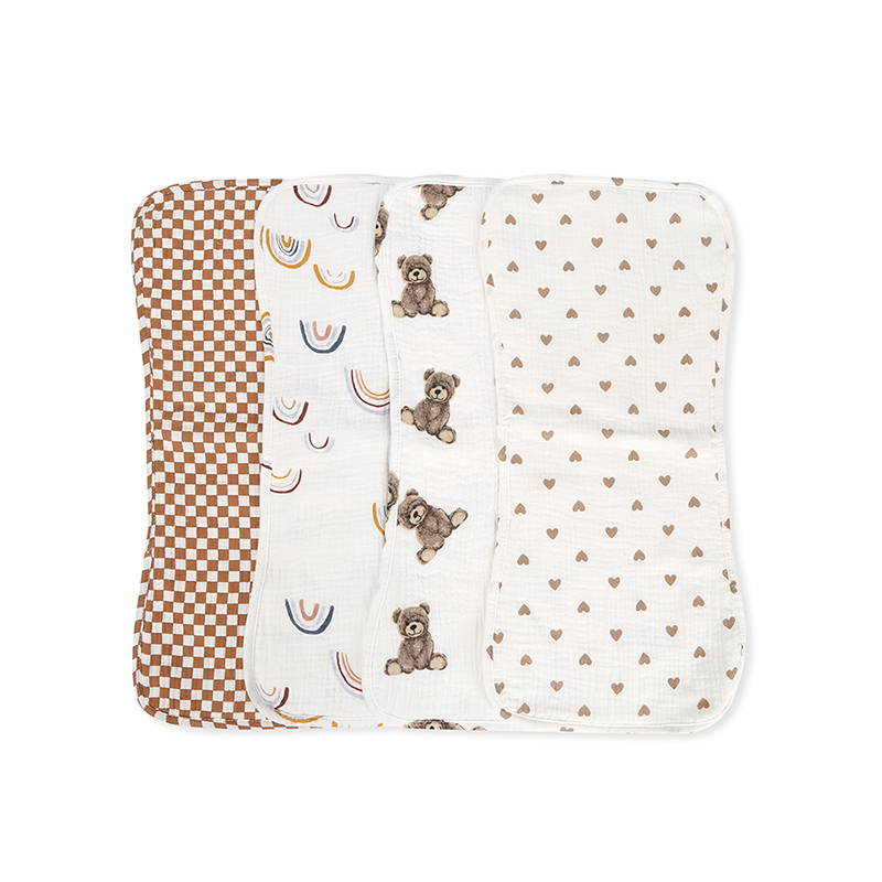 Ensemble de bavoirs en mousseline pour bébé