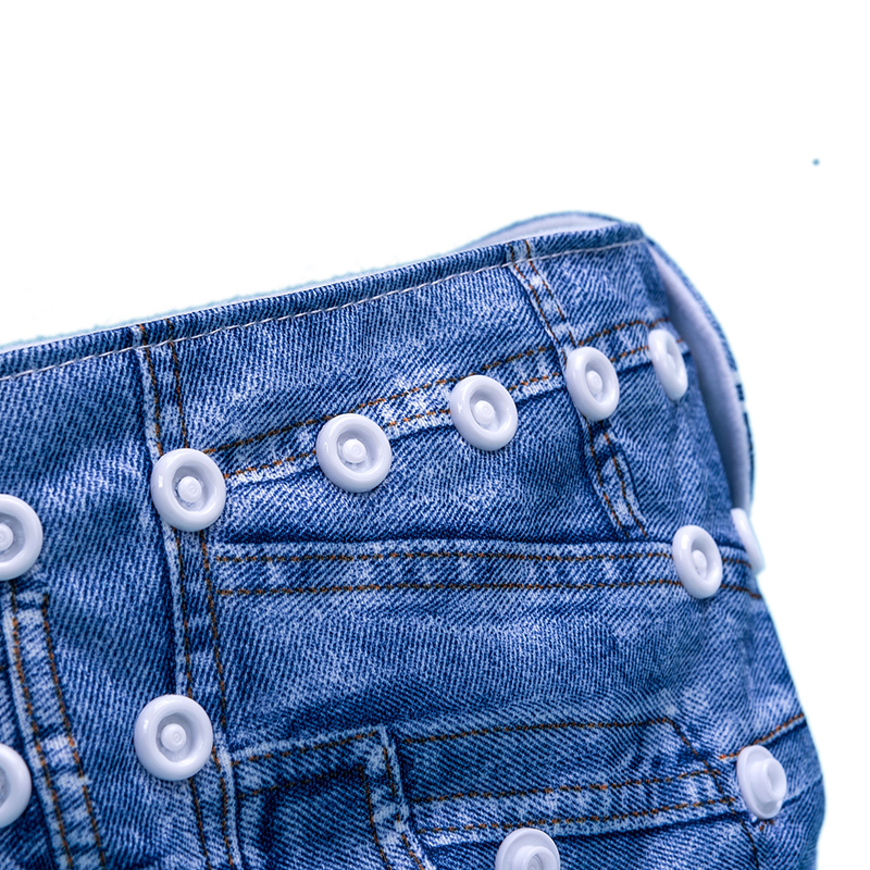 Couche en tissu de poche à imprimé denim