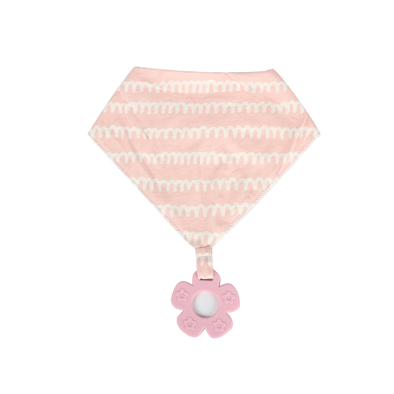 Ensemble de bavoirs pour bébé Bandana Teether