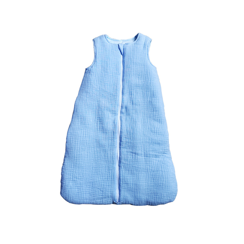 Sac de couchage pour bébé en mousseline à manches longues