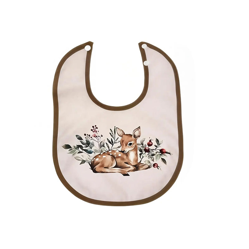 Bavoir bébé en PU imperméable de style nordique