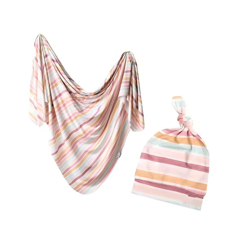 Couverture d'emmaillotage extensible en coton bambou pour bébé, enveloppe de réception douce pour bébé