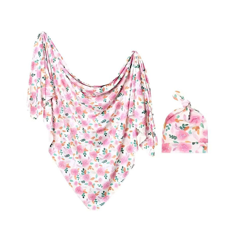 Couverture d'emmaillotage extensible en coton bambou pour bébé, enveloppe de réception douce pour bébé