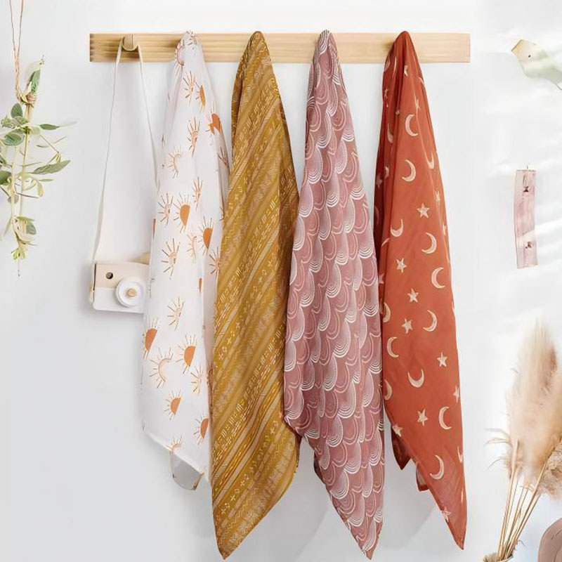 Couverture d'emmaillotage pour bébé en mousseline de coton bambou, enveloppement de sommeil respirant