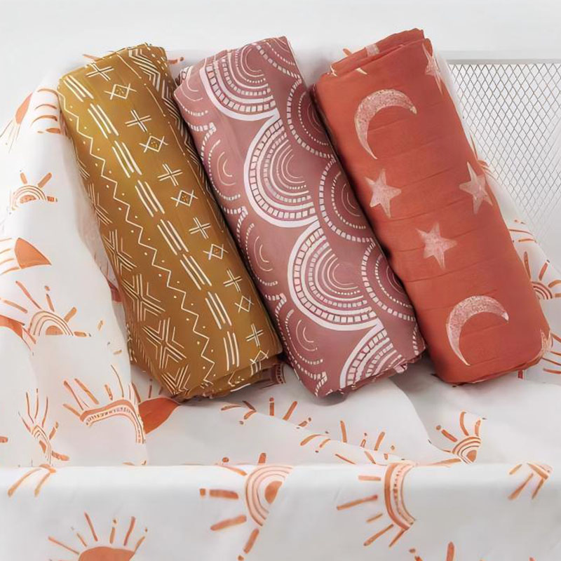Couverture d'emmaillotage pour bébé en mousseline de coton bambou, enveloppement de sommeil respirant