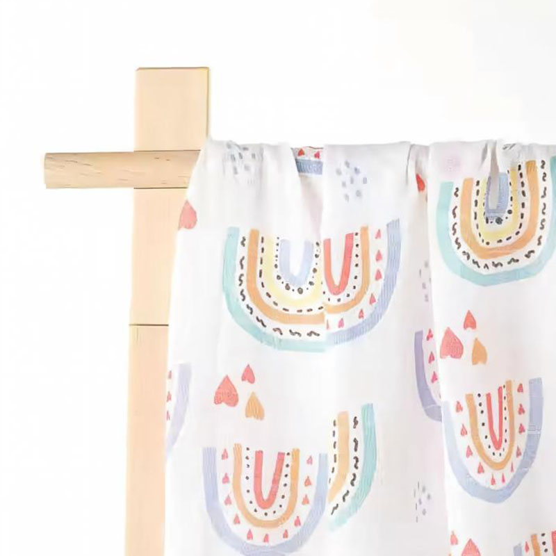 Couverture d'emmaillotage pour bébé en mousseline de coton bambou