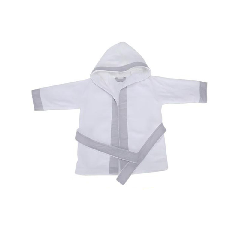 Robe à capuche classique en coton pour bébé