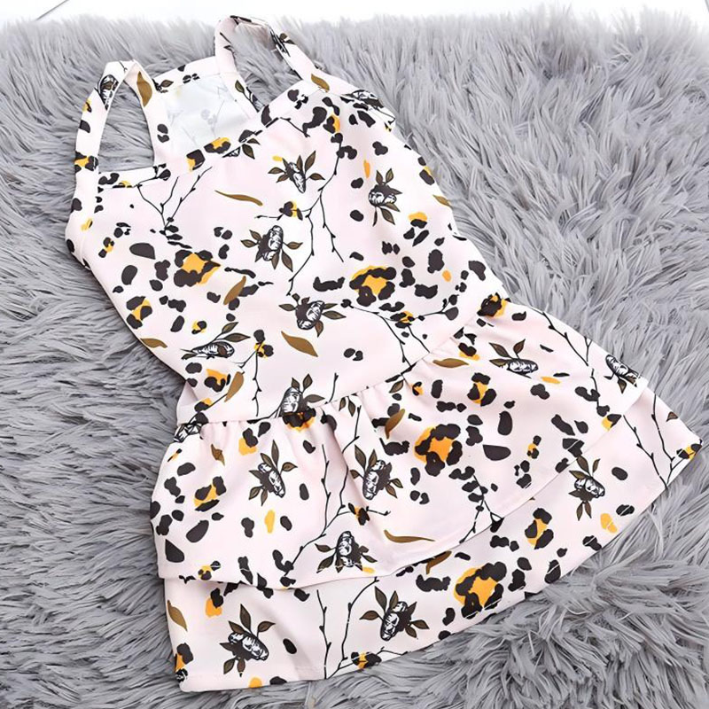 Robe de chat imprimée en mousseline douce, jupe pour animaux de compagnie
