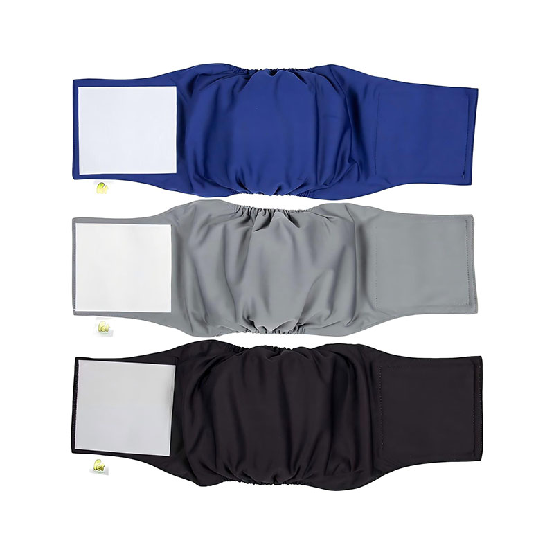 Pantalon de couche réutilisable pour chien mâle, emballage lavable et étanche réglable