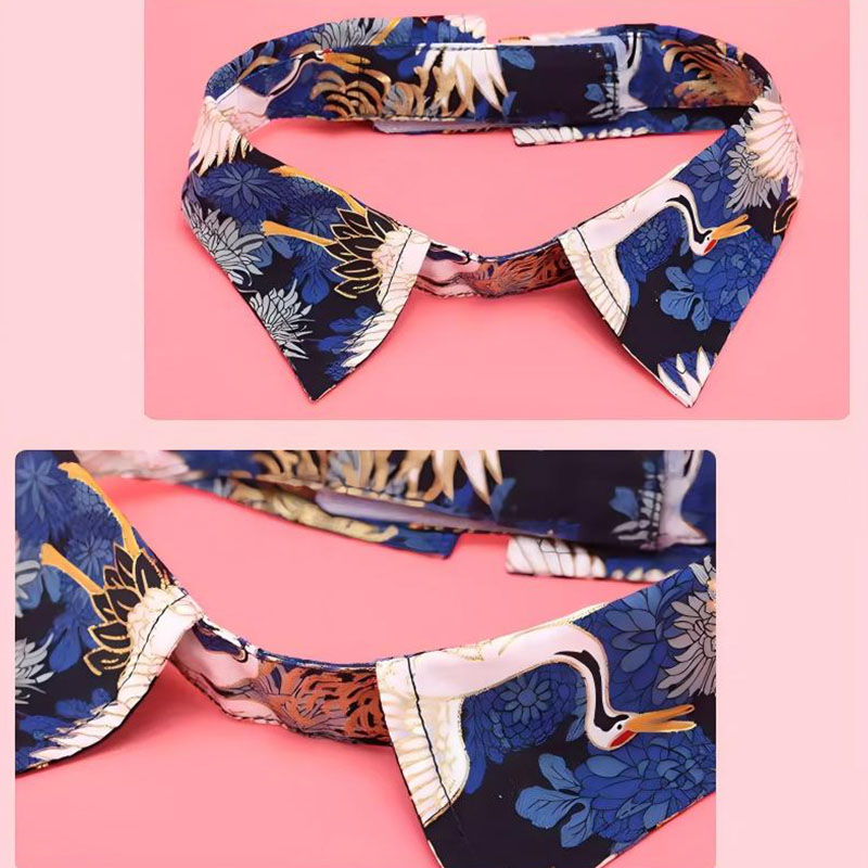 Nœud papillon en coton pour animal de compagnie, accessoire floral pour col de chat