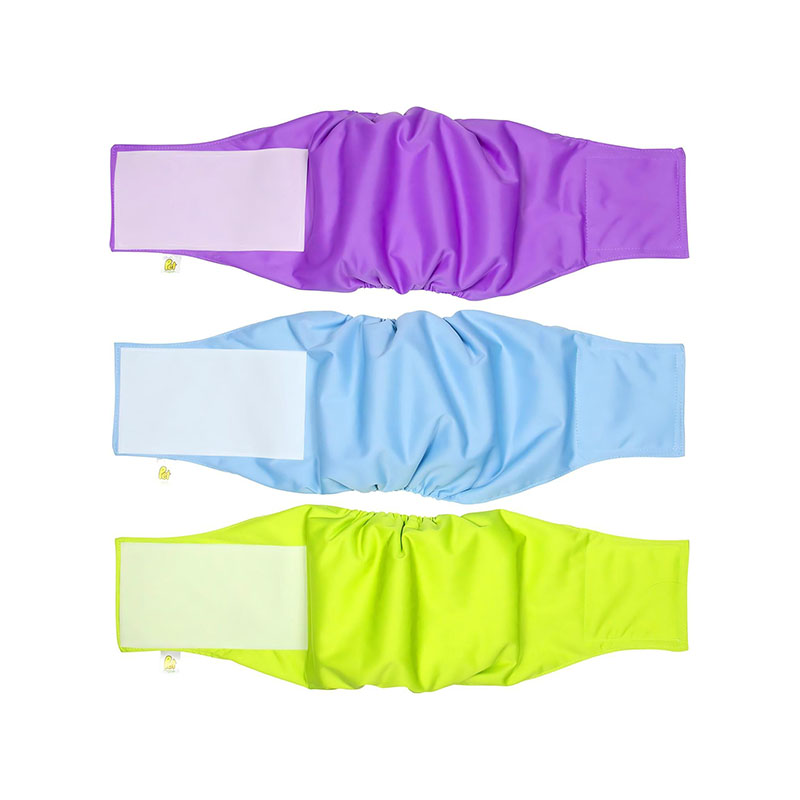Pantalon de couche réutilisable pour chien mâle, emballage lavable et étanche réglable