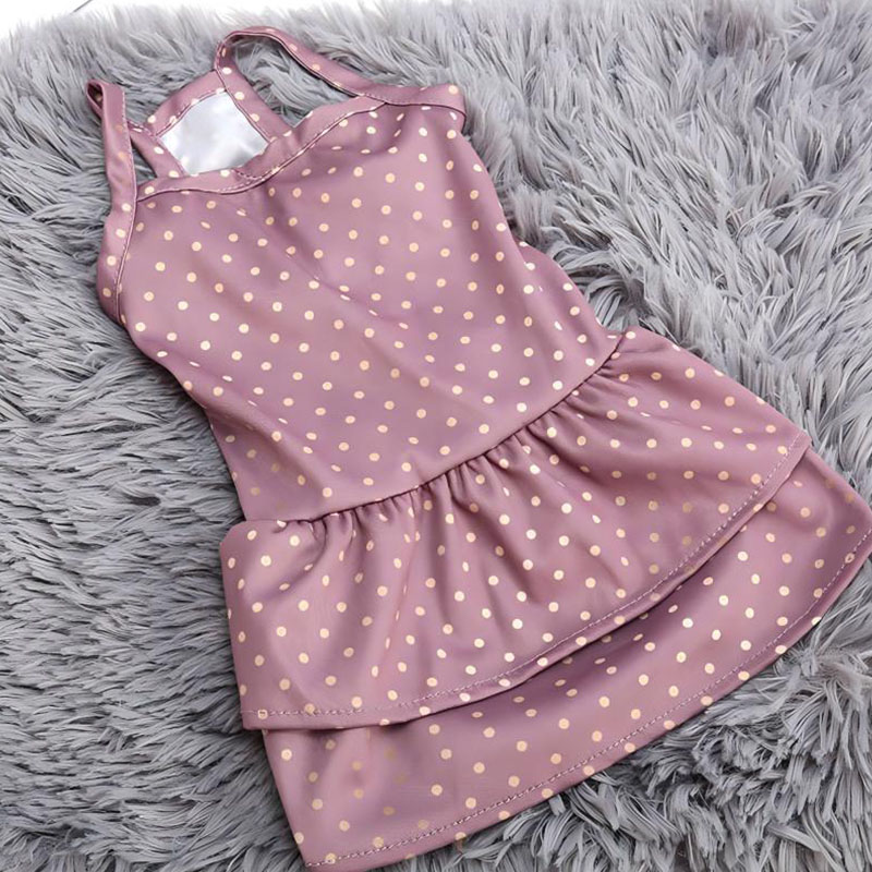Robe de chat imprimée en mousseline douce, jupe pour animaux de compagnie